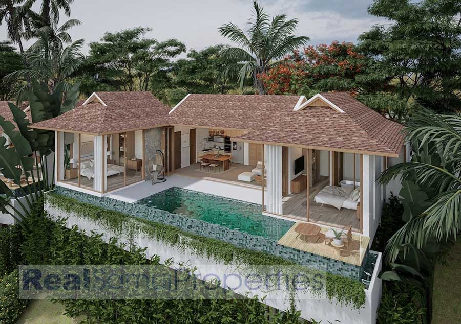 New 2-Bed Modern Asian Pool Villas, Ban Makham
