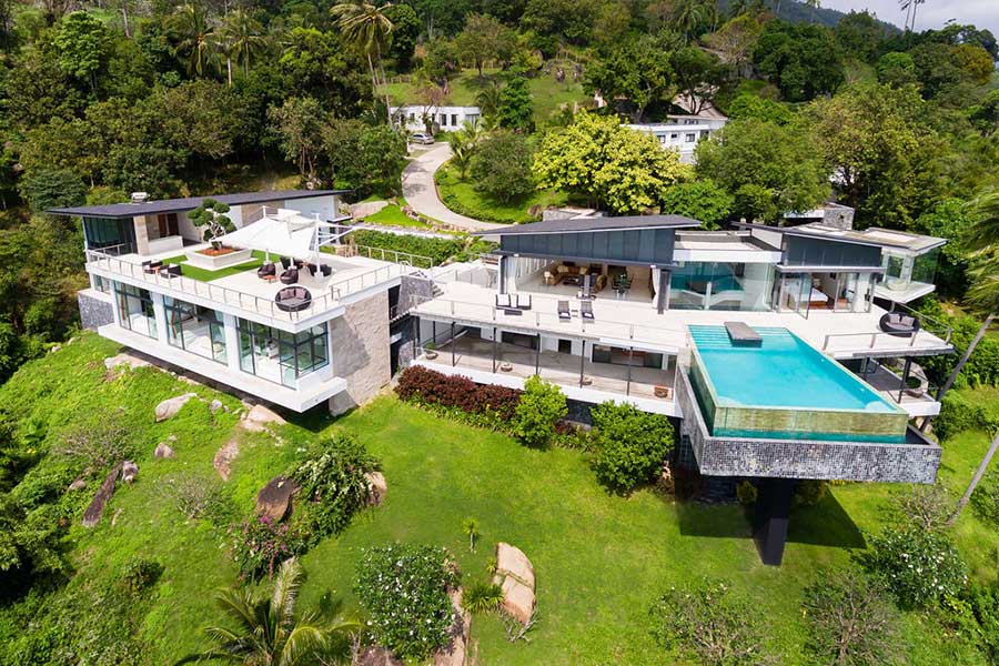 5-Bed, 2,000 sqm Bespoke Sea and Island View Villa, Gated Estate, South-West