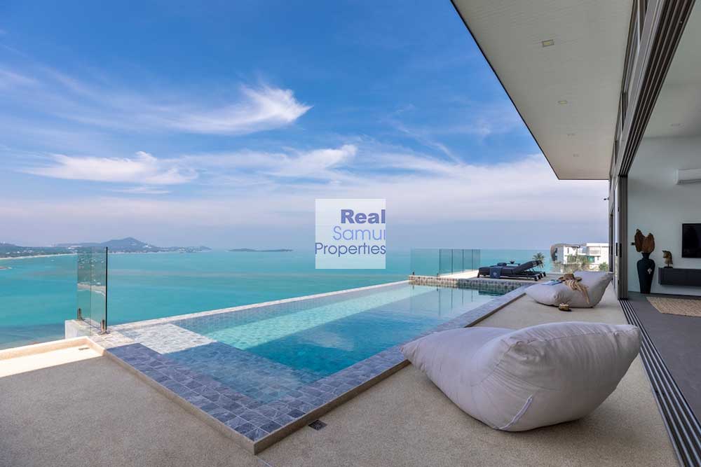 Luxury Contemporary 6-Bed Bay View Villa, Chaweng Noi