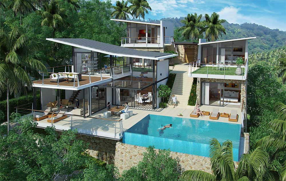 Contemporary Ocean View Villa Development, Bo Phut