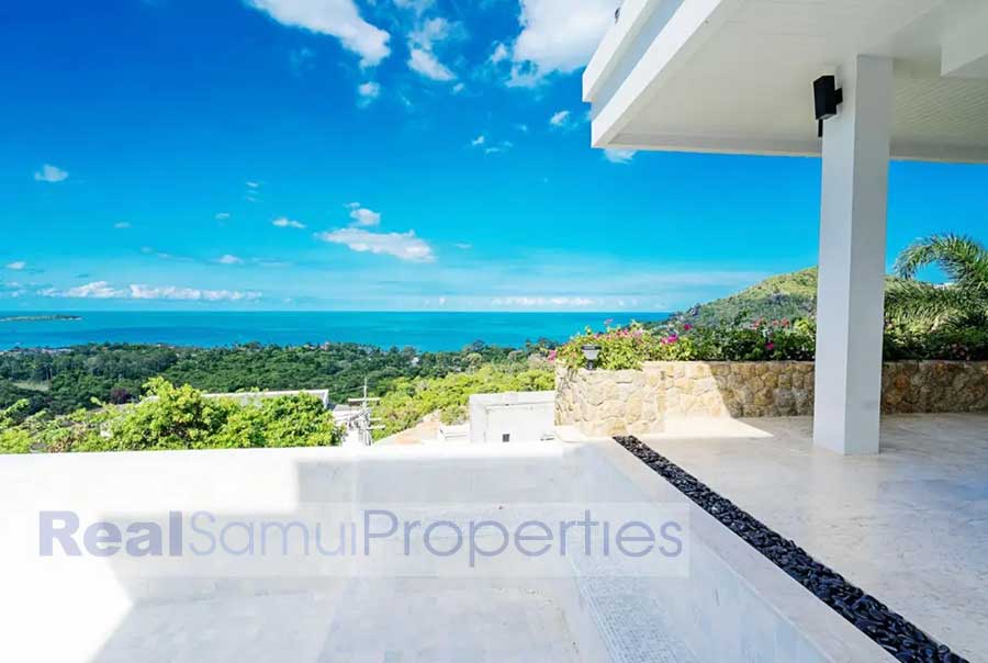 Newly Completed 4-Bed Contemporary Sea View Villa, Chaweng Noi